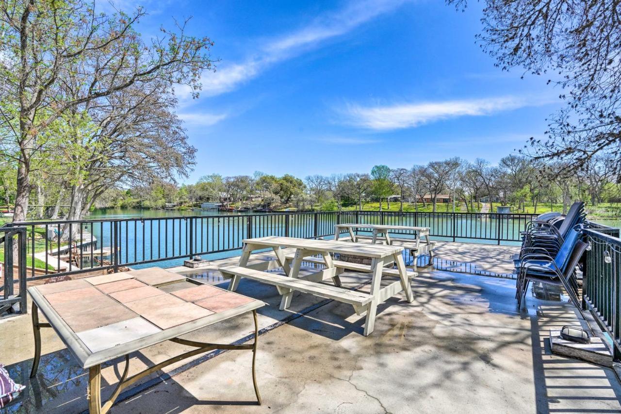 Waterfront Guadalupe River Lodge Home With Dock! Seguin Exterior foto